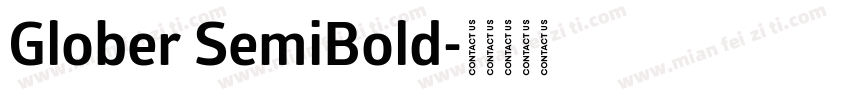 Glober SemiBold字体转换